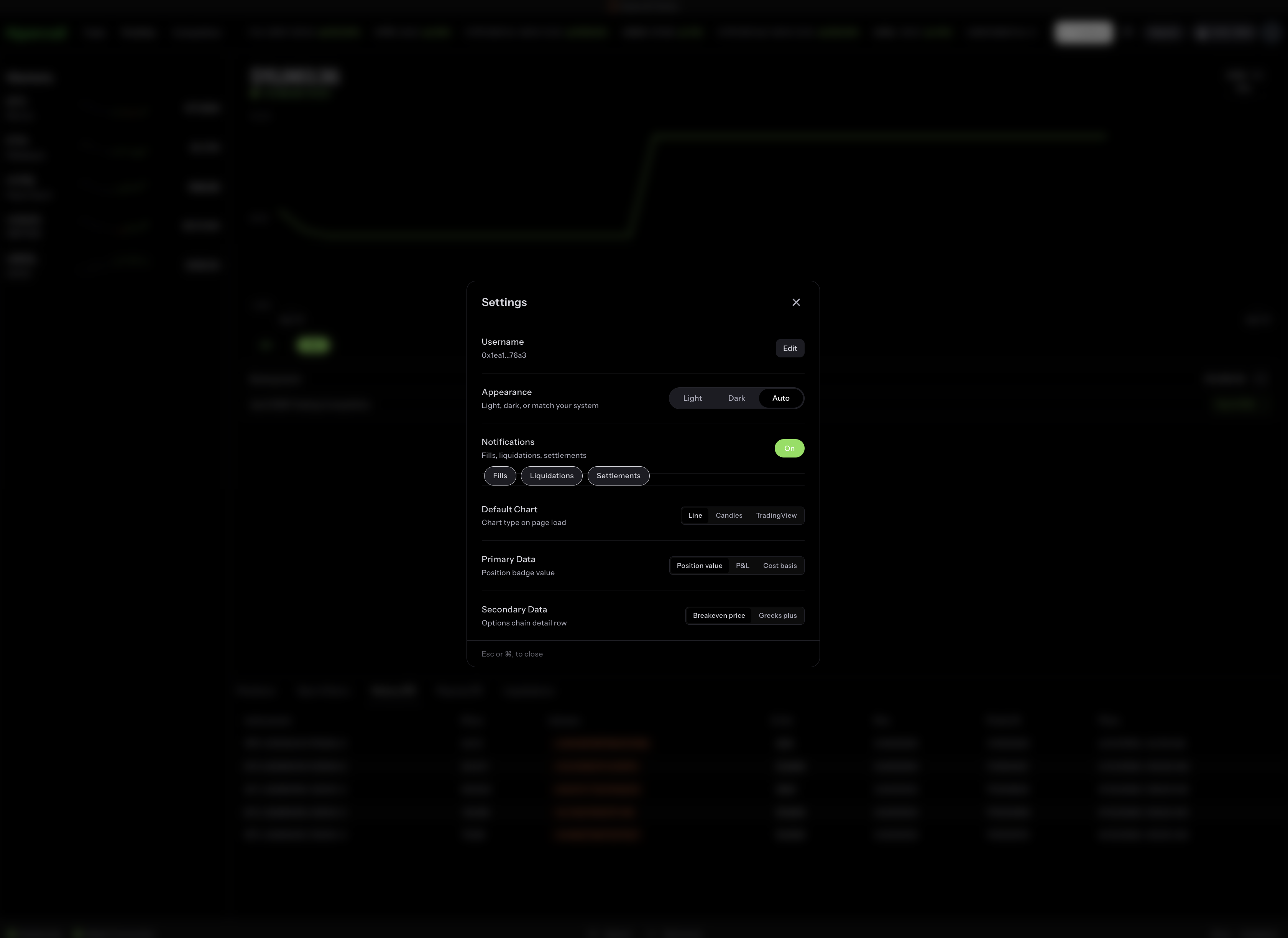 Desktop settings showing notification toggles