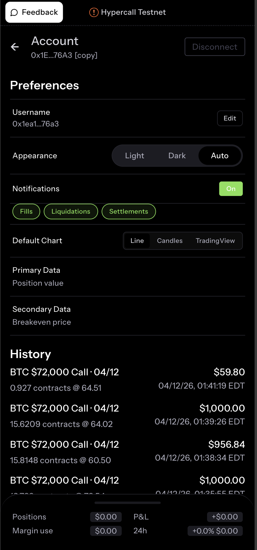 Notification preferences on mobile
